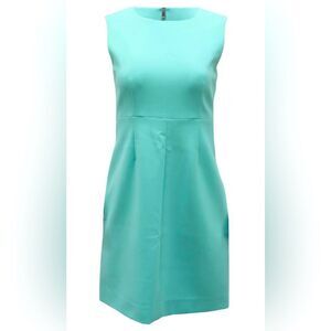 Diane Von Furstenberg Carpreena Sheathe in Turquoise Rayon SZ 4